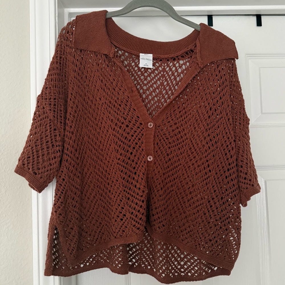 Wild Fable Brown Knit top